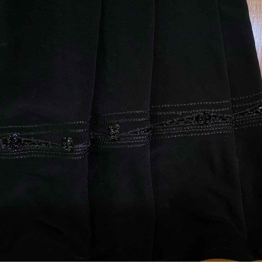 Elegant Midnight Black Strapless Dress - Picture 10 of 12
